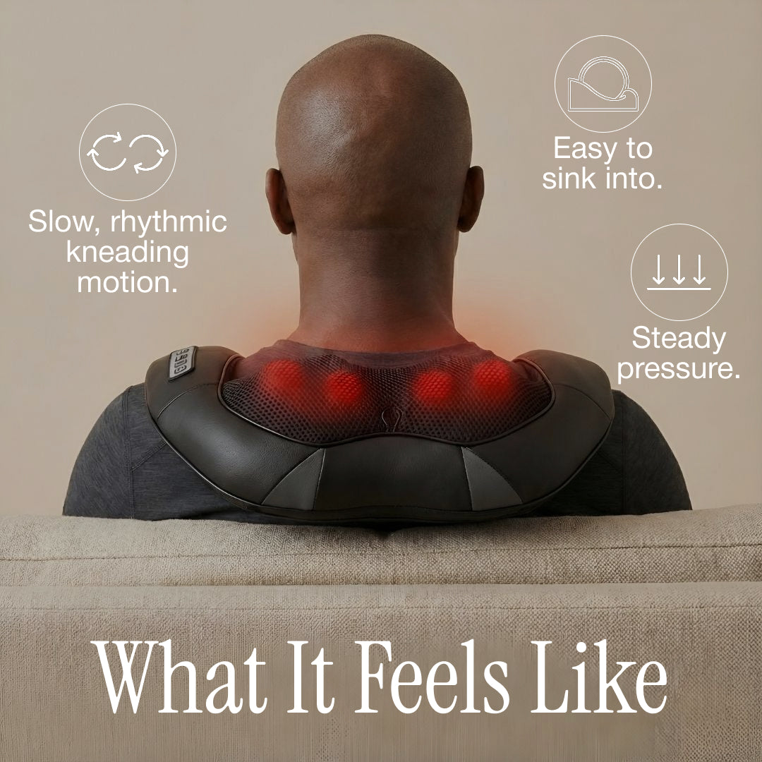 Shoulder Kneading Massage Shawl with Red Light & Heat by Restore Red