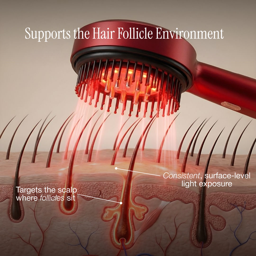 Advanced Red Light Scalp Massage Comb by Restore Red