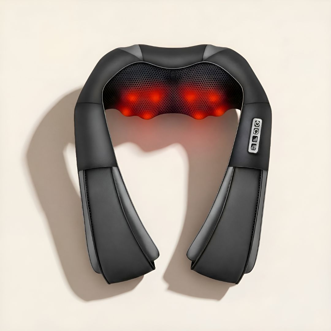 Shoulder Kneading Massage Shawl with Red Light & Heat